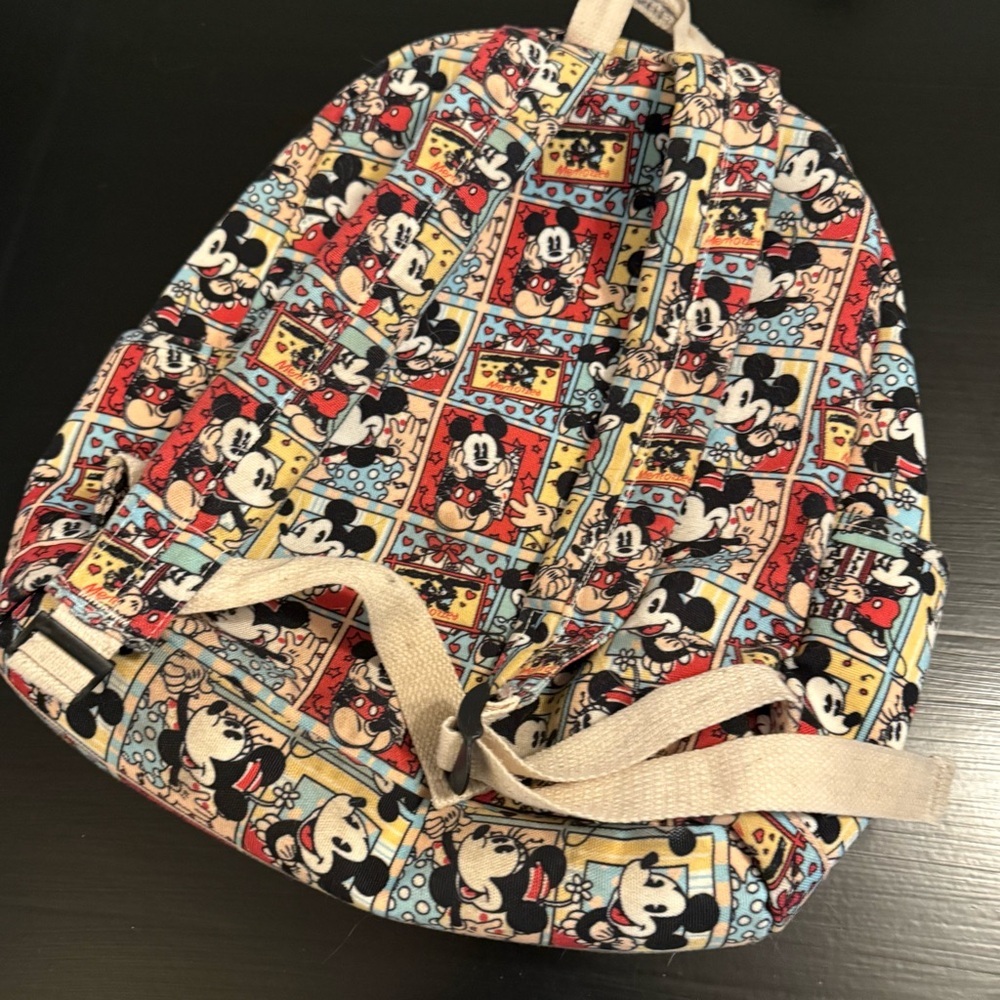 Disney Mickey Mouse Patterned Backpack - image 3